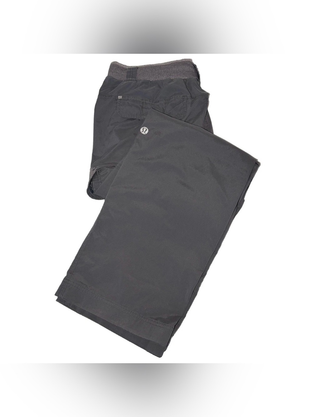 Lululemon Men’s XL Cargo Jogger Pants Gray Activewear Baggy Sweats Zipper Pocket